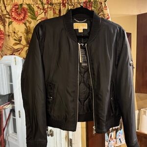 Michael Kors Black Bomber Jacket